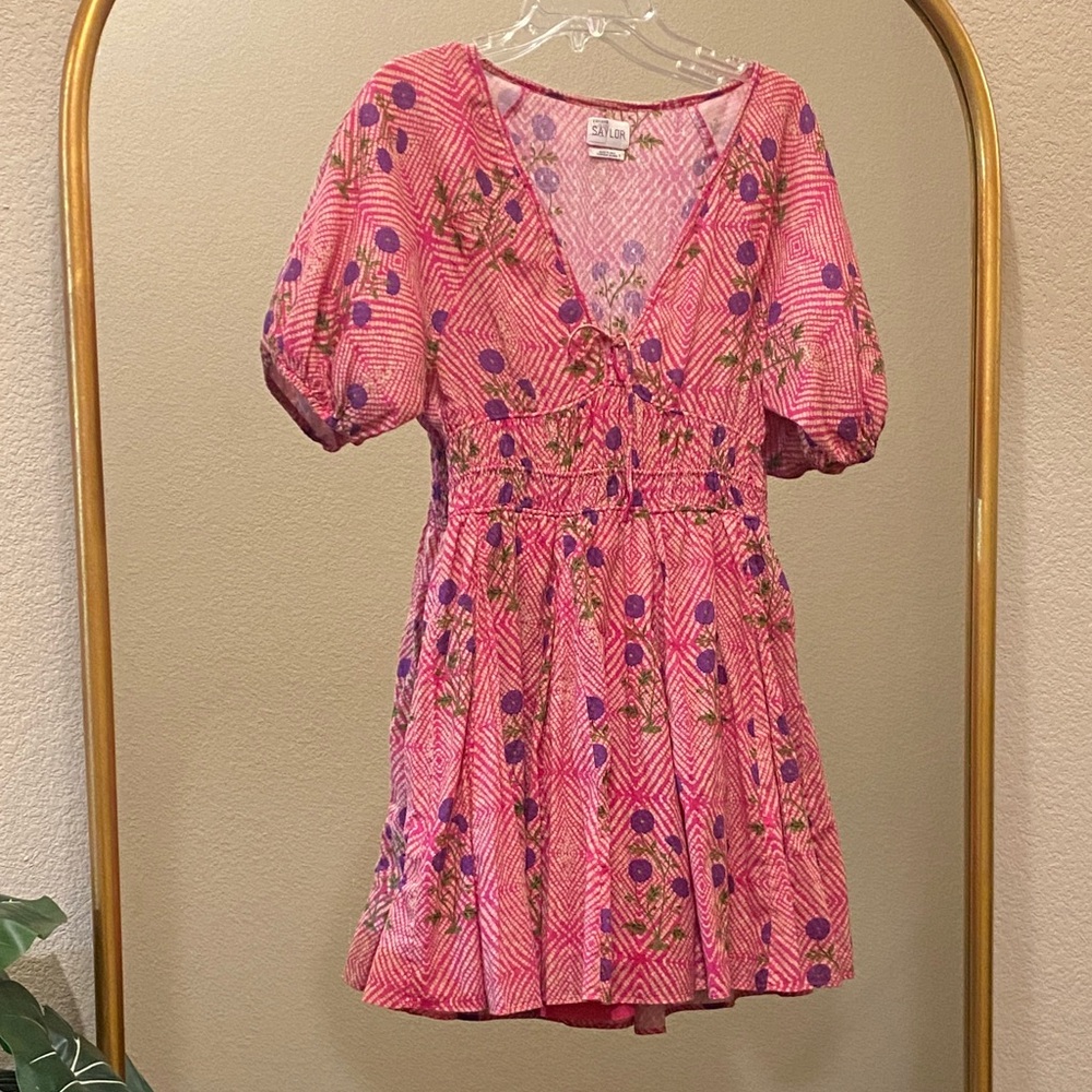 SAYLOR Rollo Mini Dress Size S - Picture 2 of 10